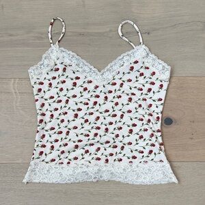 Reformation Floral Lace Tank